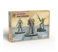 Modiphius: Fallout: Wasteland Warfare - Raiders Overlords - 3 figure, Nuka World Wave, miniature non verniciate in resina multiparte da 32 mm, RPG, basi sceniche