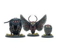 Modiphius Intrattenimento: Fallout: Miniature - Culto of The Mothman: Mothman Eclipse - 3 Figure, Onda Appalachia, Resina non verniciata, Gioco da tavolo