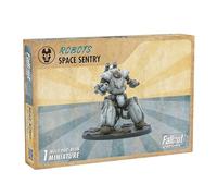 Modiphius Intrattenimento: Fallout: Wasteland Warfare - Robots: Space Sentry - 1 Figura, miniature in resina non verniciata da 32 mm, RPG da tavolo, Nuka World Wave