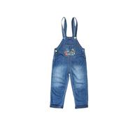MODJEANS Salopette in denim per bambini - Taglia 80, 12-18 mesi - 100% cotone con tasca anteriore - Tuta per ragazzi e ragazze - Blu scuro