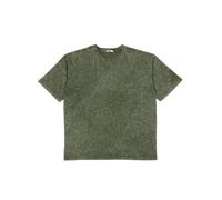 MODJEANS T-Shirt Oversize Unisex per Donna & Uomo - Taglia L, Verde Militare - Look Vintage Lavato in 100% Cotone - Maglietta Sportiva Casual a vestibilità Ampia