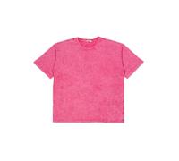 MODJEANS T-Shirt Oversize Unisex per Donna & Uomo - Taglia XL, Fucsia - Look Vintage Lavato in 100% Cotone - Maglietta Sportiva Casual a vestibilità Ampia