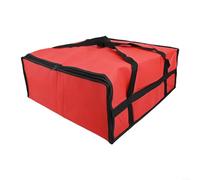 ModLuvano Borsa per la consegna della pizza con tessuto impermeabile e spessa imbottitura isolante per mantenere la temperatura degli alimenti durante il trasporto, Come da immagine, Red50*50 * 15CM