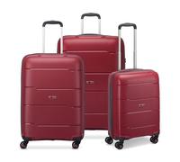 MODO by Roncato Galaxy 4 ruote Set di valigie 3 pezzi rosso