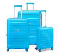 MODO by Roncato Starlight 3.0 4 ruote Set di valigie 3 pezzi con piega di espansione blu