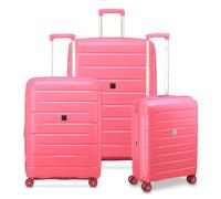 MODO by Roncato Starlight 3.0 4 ruote Set di valigie 3 pezzi con piega di espansione rosa