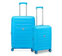MODO by Roncato Starlight 3.0 4 ruote Set di valigie 2 pezzi con piega di espansione blu