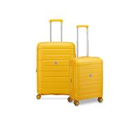 MODO by Roncato Starlight 3.0 4 ruote Set di valigie 2 pezzi con piega di espansione giallo
