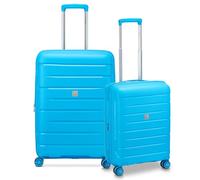 MODO by Roncato Starlight 3.0 4 ruote Set di valigie 2 pezzi con piega di espansione blu