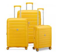 MODO by Roncato Starlight 3.0 4 ruote Set di valigie 3 pezzi con piega di espansione giallo