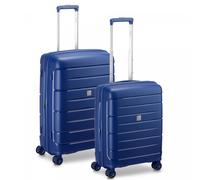 MODO by Roncato Starlight 3.0 4 ruote Set di valigie 2 pezzi con piega di espansione blu