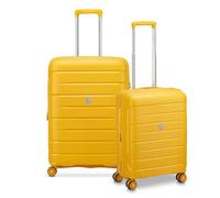 MODO by Roncato Starlight 3.0 4 ruote Set di valigie 2 pezzi con piega di espansione giallo