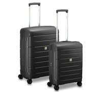 MODO BY RV RONCATO STARLIGHT 3.0 set valigie Medio e Cabina, espandibile e con sistema di chiusura TSA - Nero