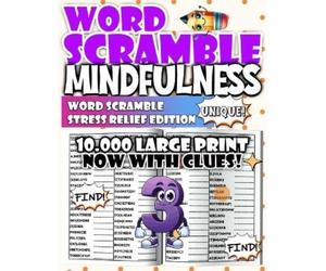 Modo Salvatore Mindfulness Word Scramble - Stress Relief Edition (Tascabile)
