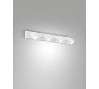 MODO SPOT BIANCO 4 LUCI ORIENTABILE ATTACCO GU10 IP20