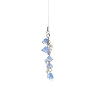 MODODO - Ciondolo per fotocamera con ciondolo a forma di fiore, accessorio alla moda, catena per telefono con giglio della valle per donne e ragazze, come da descrizione
