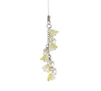 MODODO - Ciondolo per fotocamera con ciondolo a forma di fiore, accessorio alla moda, catena per telefono con giglio della valle per donne e ragazze, come da descrizione