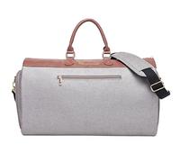 MODOKER - Borse convertibili per abiti da viaggio da donna e uomo con tracolla, borsa da viaggio per indumenti da viaggio 2 in 1, colore: grigio, grigio 45 l, da viaggio