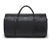 Modoker La borsa di cuoio convertibile dell'indumento, porta le borse dell'indumento per il viaggio, borsa di borsone dell', Nero