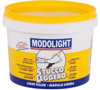 MODOLIGHT 2,5 Lt.- Stucco Professionale Superleggero In Pasta Pronto all'Uso Per Interni ed Esterni Modellabile, Ideale per Grosse Fessure, Spigoli e Modellismo