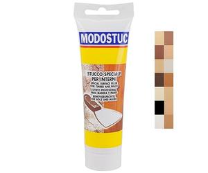 MODOSTUC Pino Russo - Stucco Professionale In Pasta Pronto all'Uso Per Interni Ideale per Legno e Muro a Rapida Essiccazione e Perfetta Adesione (250 g)