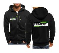 MODRYER Felpa con Cappuccio da Uomo con Cerniera per FENDT Felpa con Cappuccio Antivento Giacche Softshell Calde E Spesse Felpa con Cappuccio Termica con Tasche,Black-M