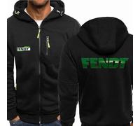 MODRYER Felpe con Cappuccio con Cerniera Completa da Uomo per FENDT Felpe con Cappuccio Giacca Softshell da Esterno Giacca A Vento A Maniche Lunghe Cappotto Caldo con Tasca,Black-L