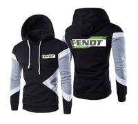 MODRYER Felpe con Cappuccio da Uomo per FENDT Felpa con Cappuccio in Pile con Logo Pullover A Maniche Lunghe Maglioni Casual Felpe con Cappuccio Unisex Felpe Invernali con Coulisse,Black-XXL