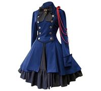 MODSGUE Enid Sinclair Costume da donna Cosplay Stagione 2 Nevermore Academy Gothic Uniforms Set Giacca Vestito Camicia Papillon Cintura per Halloween Carnevale Party Costume Maschera