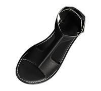 MODSGUE Sandali da donna per la correzione dell'alluce valgo, scarpe ortopediche da donna, in pelle PU, antiscivolo, comodi ed eleganti, per il tempo libero, Nero , 38 EU