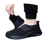 MODSGUE Scarpe da ginnastica da donna, comode, leggere, traspiranti, per il tempo libero, a mani libere, in tinta unita, per il fitness, il jogging, le attività all'aria aperta, Nero , 40 EU