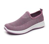 MODSGUE Scarpe da ginnastica da donna, leggere, traspiranti, comode, per il tempo libero, comode e comode, per attività all'aria aperta, per il fitness, viola chiaro, 42