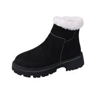 MODSGUE Stivaletti da donna Grace da neve, foderati, alla caviglia, per autunno e inverno, tinta unita, impermeabili, caldi, invernali, comodi, e, 41 EU