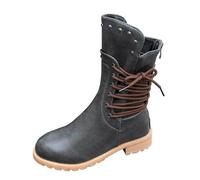 MODSGUE Stivali invernali da donna vintage gotico, stivali invernali con plateau e plateau, grigio., 40 EU