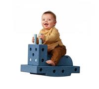 Modu Giocattolo Modello 14 Tlg. Baukasten Starter-Set Playsystem Curiosity von 0-6 Jahre - Deep Blue/Sky Blue
