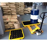 Modu, piattaforma di controllo delle perdite, vassoio a prova di fuoriuscite e pallet di contenimento del serbatoio dell'olio per laboratori industriali tanica (66 x 36 x 12 cm) e soluzione affidabile