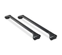 Modula barre portatutto in acciaio, colore: nero, per Jeep Renegade 2015-2016 aperto con tettuccio