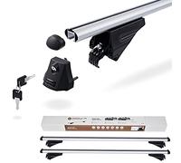 MODULA CASE SYSTEM Barre Portatutto Portapacchi Smart Bar XL 135 cm compatibile con auto con profili, serratura, 75 kg
