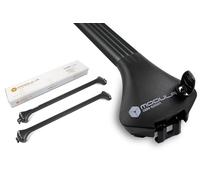 Modula Case System OvalBar Portapacchi in alluminio compatibile con Toyota Yaris Cross SUV dal 2021- con barre longitudinali integrati, serratura antifurto, portata massima 75 kg