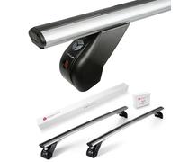 MODULA Portapacchi in alluminio compatibile con Toyota Rav 4 5 Serie (XA50) 2019-, con tetto con punti fissi, lunghezza 110cm, portata massima 75 kg, argento
