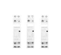 Modular AC Contactor Din Rail Household 220v Single Phase 2P 2no 2nc 1no 1nc 25A 20A 16A For Automation AUOQKQUT(2P 20A 2NO)