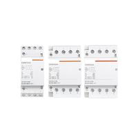 Modular Contactor Automatic 2P 4P 230V 380V Single-phase Three-phase 25A 40A 63A 2NO 2NC 4NO Din Rail AUOQKQUT(63A,2NO)