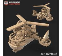 Modular Dwarf Steam Gyrocopter - Wargames - 9th age - old world