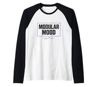 Modular Mood Patch Cable Synth Dichiarazione Maglia con Maniche Raglan