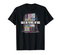 Modular Synthesizer Cables Are Features Not Bugs Design Maglietta con Stampa Grafica Economica