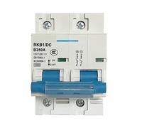 Modulari Interruttore Interruttore automatico 1P 2P DC 12V 24V 36V 48V 96V 120V DC Interruttore solare Mini interruttore automatico 100A 150A 200A 250A Interruttore isolatore 1pc ( Color : 2P , Size :