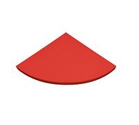 MODULARREDO | ANGOLO Mensola da Muro, Mensola Angolare, Mensola da Parete, Mensola Angolare Per Muro, 35x35x1.8 cm, Rosso - Made in Italy