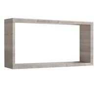 MODULARREDO | ARTU Mensola da Muro, Pensile Bagno, Mensola da Parete, Scaffale da Parete, 70x35 p15.5 cm, Rovere Moka Kit Tasselli Incluso - Made in Italy