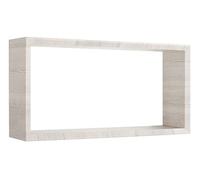 MODULARREDO | ARTU Mensola da Muro, Pensile Bagno, Mensola da Parete, Scaffale da Parete, 70x35 p15.5 cm, Rovere Grigio, Kit Tasselli Incluso - Made in Italy
