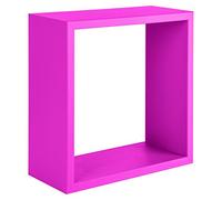SET 3 CUBI MENSOLE PARETE FUXIA SCAFFALE SALOTTO SOGGIORNO CAMERA INCUBO